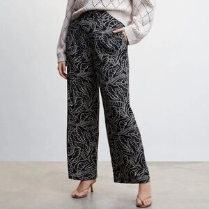 Mango Floral Palazzo pants 1XL